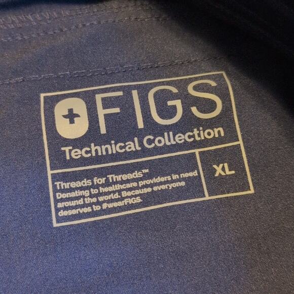 NWT Figs Men's Technical Collection Axim Cargo Pants Navy Blue Size XL - Picture 6 of 6